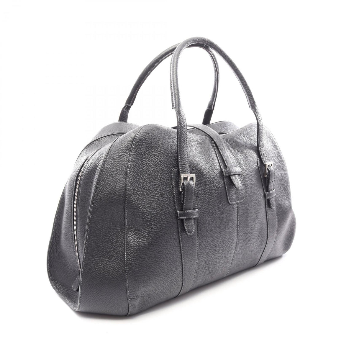 LOEWE Sender Large Boston bag Black leather 2101219982175