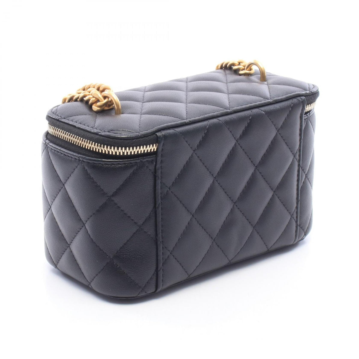 CHANEL Black Matelasse vanity Lambskin (sheep leather) AP3301 2120300060134
