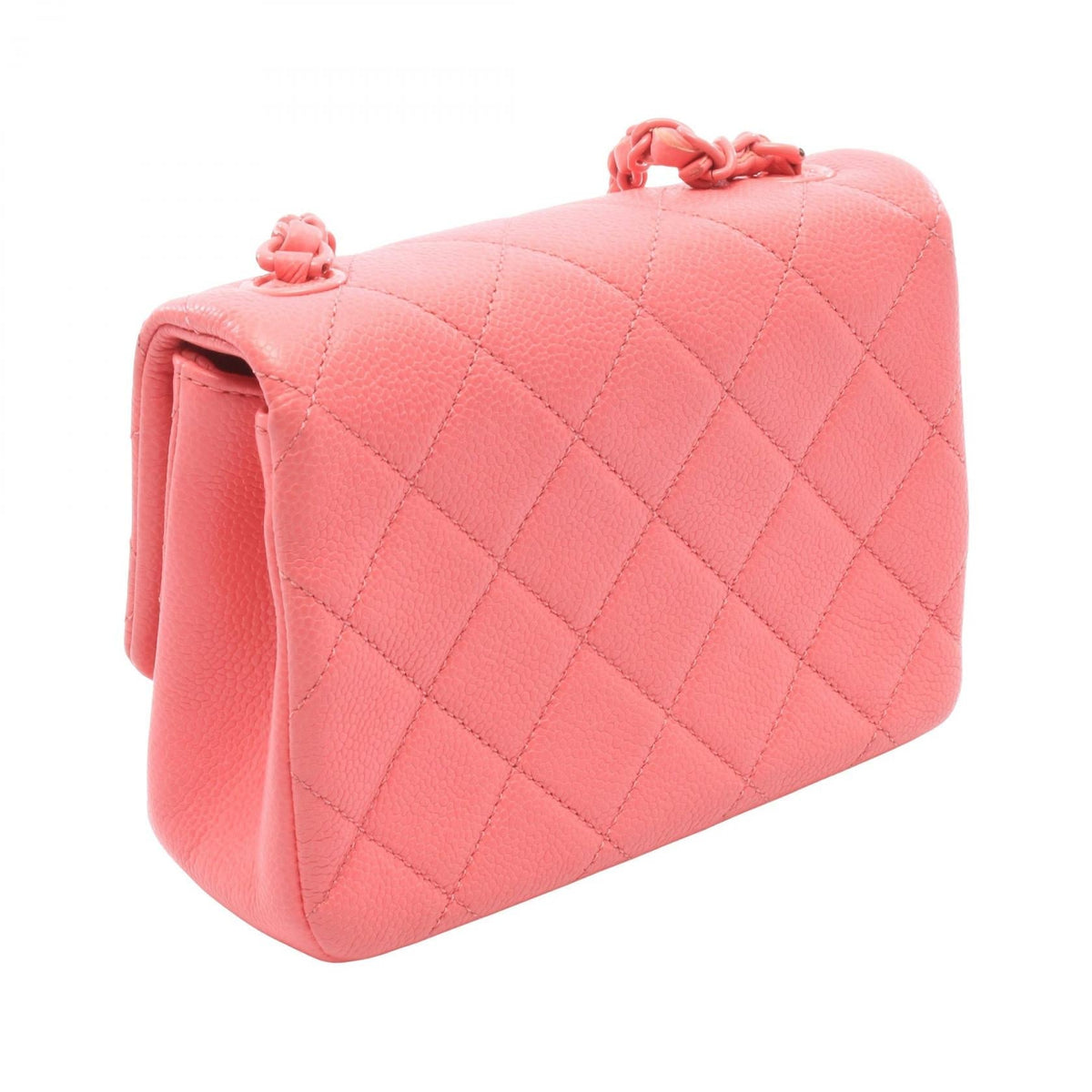 CHANEL Pink Mini Matelasse Grained Calfskin leather AS1784 2120300060141