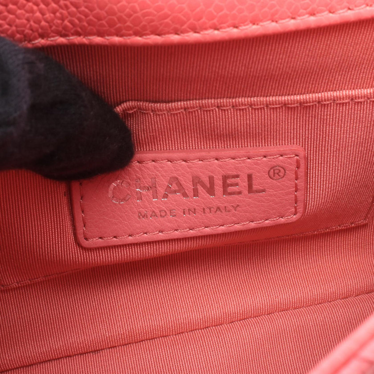 CHANEL Pink Mini Matelasse Grained Calfskin leather AS1784 2120300060141
