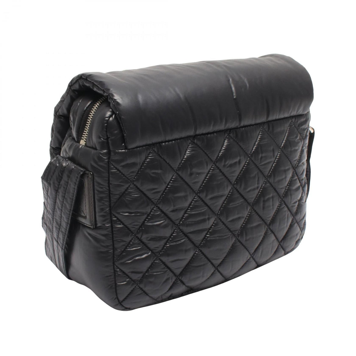 CHANEL Black Cococoon Small Messenger Nylon leather A48616 2101220152840