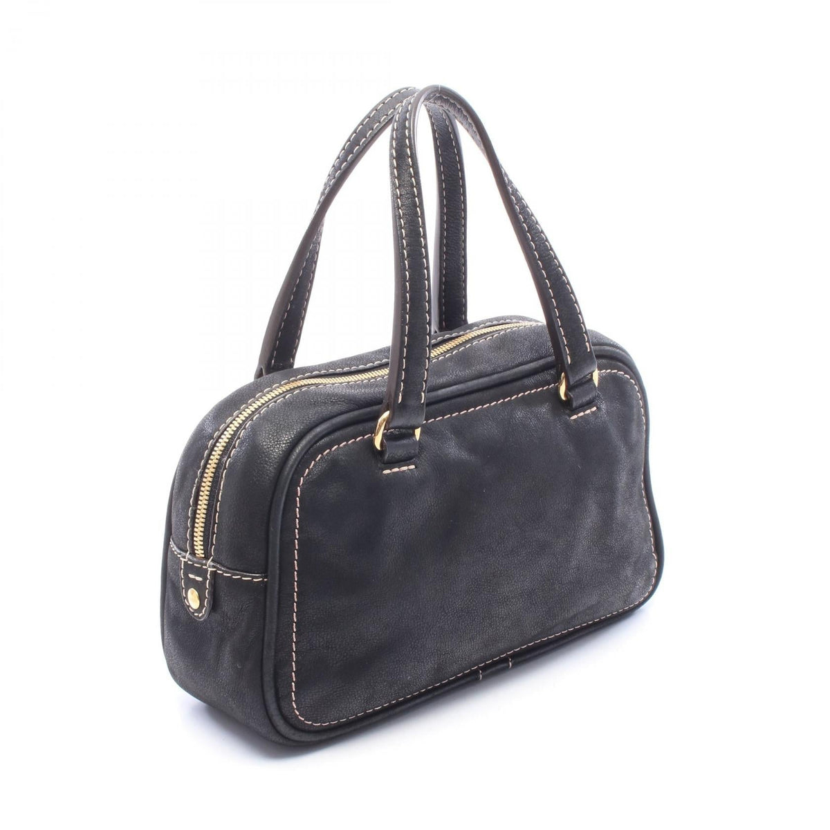 LOEWE Madrid Anagram Tassel Handbag Black leather 2101220152628
