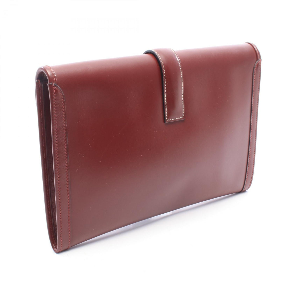 HERMES Jije PM Rouge H business bag clutch bagBordeaux Bordeaux Bordeaux Box calf leather Calfskin (cowhide) 2120300059657