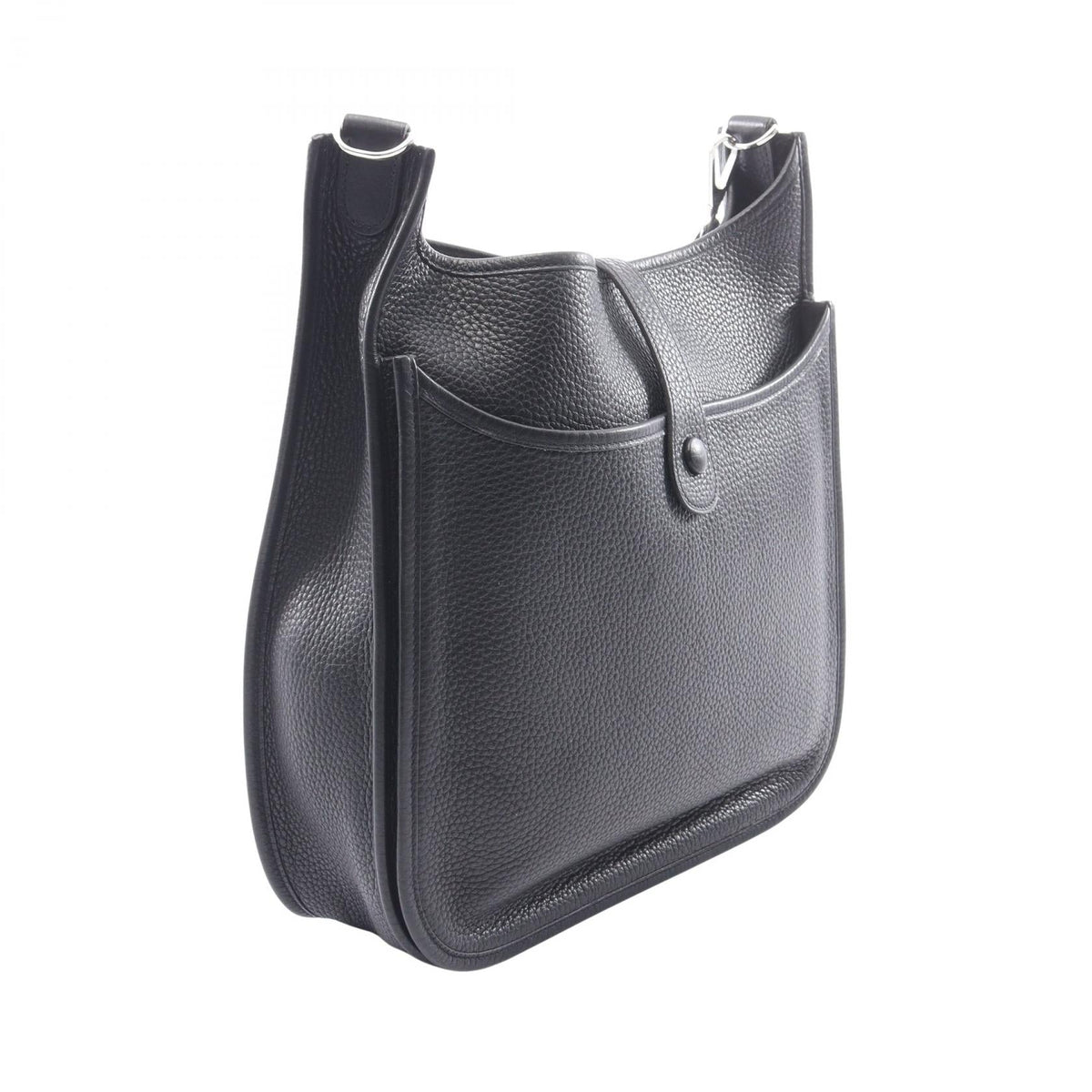 HERMES Evelyne 2 de GM Shoulder Bag Black Other Taurillon Clemence Clemence 2101220141875