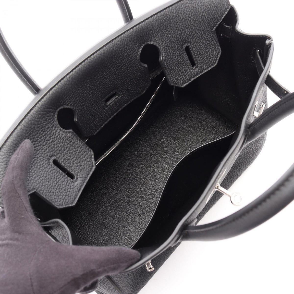 HERMES Birkin 30 Handbag Black Togo leather leather Togo leather 2101220141738
