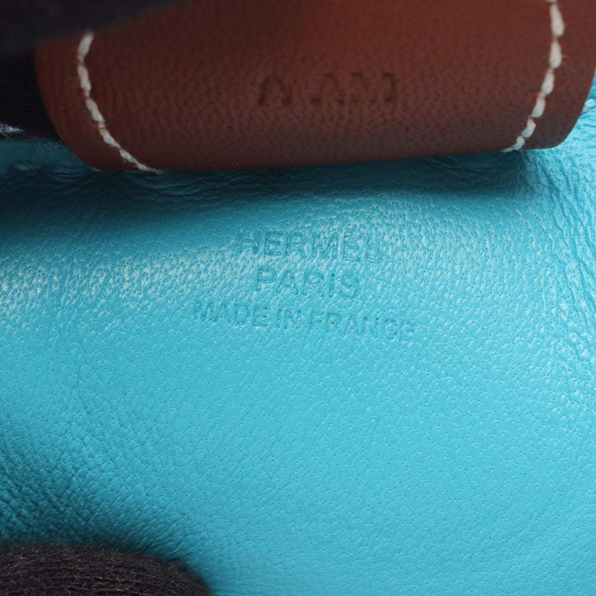 HERMES Rodeo MM Blue Aztec Blue Electric charm Blue/Brown Agneau milo Other Agneau milo 2101220141639