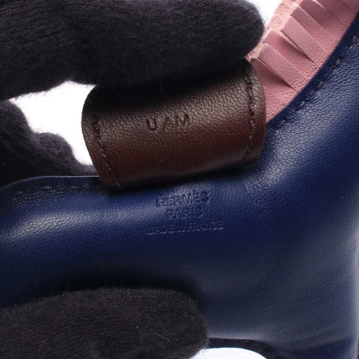 HERMES Rodeo MM Blue saphir Mauve sylvestre Rouge sellier charmPink Pink Blue/Pink/Bordeaux Agneau milo Other Agneau milo 2101220141615