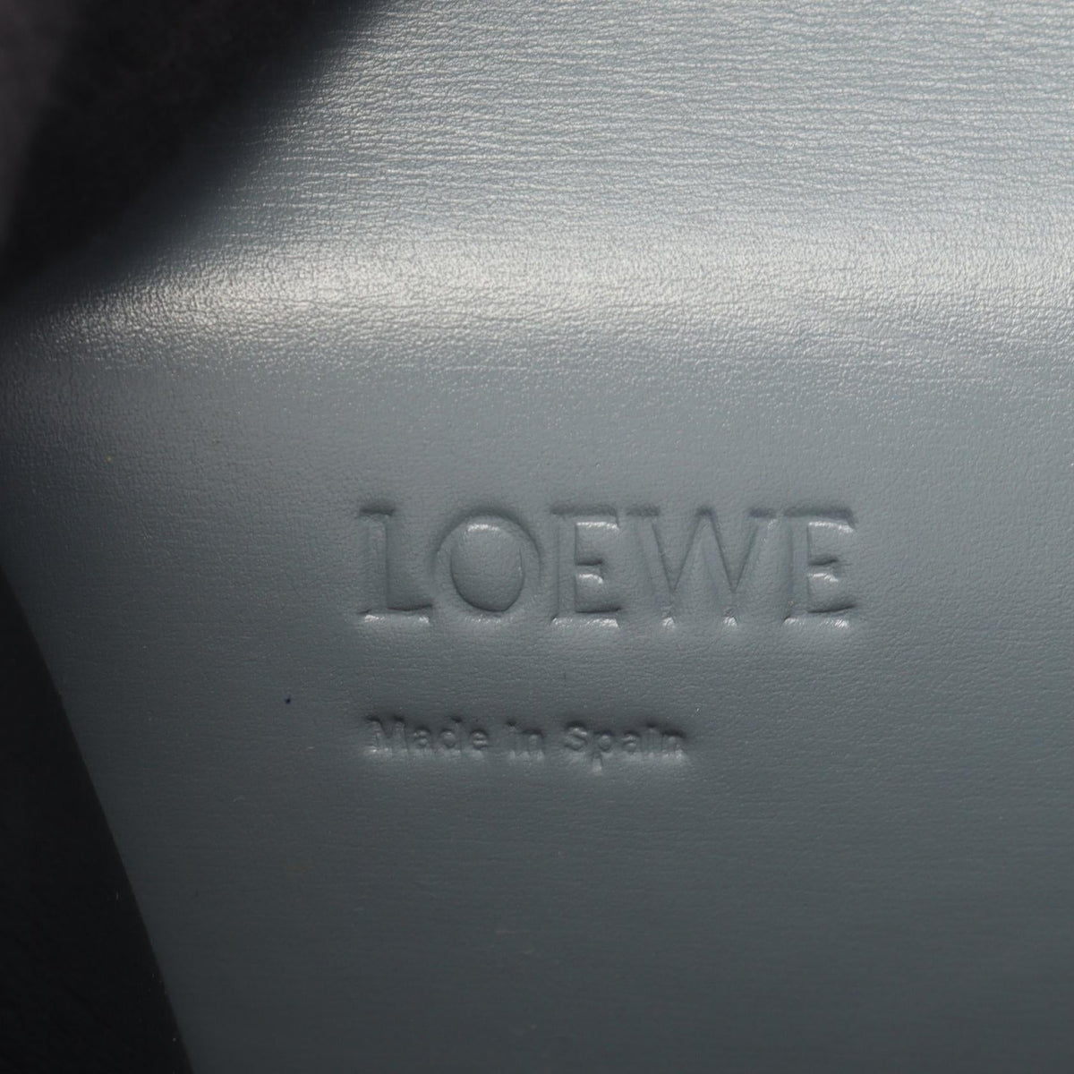 LOEWE Barcelona Shoulder Bag Blue leather 2101220141158