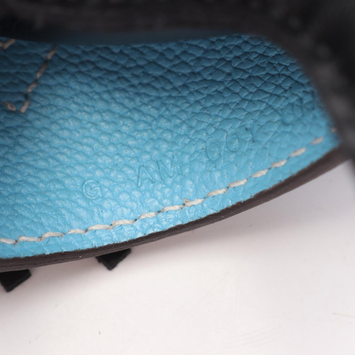 HERMES Rodeo Robeocool PM Celeste Cle charm Black/Blue/White Agneau milo Other Agneau milo / Swift leather 2101220140762