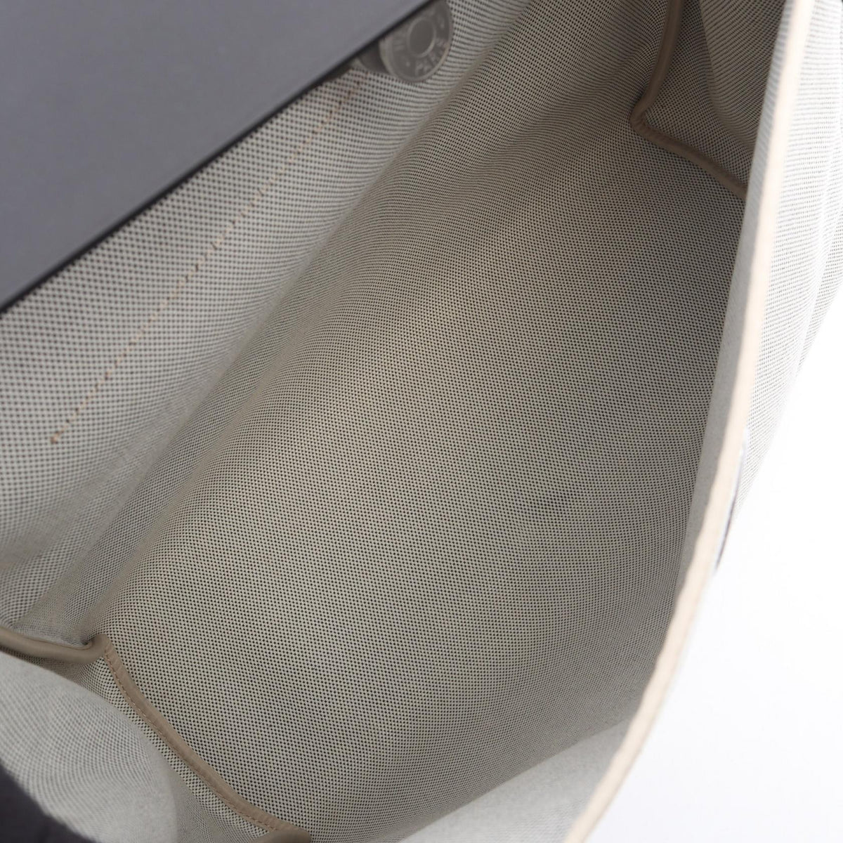 HERMES Alebag Zip MM 2WAY Handbag White/Black Toile officier Other Toile officier / Vache leather hunter 2121400019770