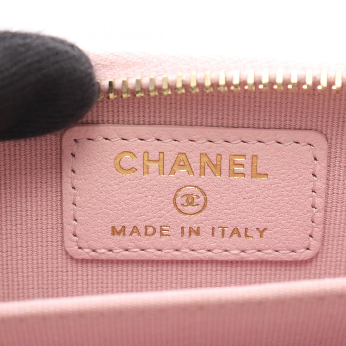CHANEL Pink Classic Zip Coin Purse Matelasse leather AP0216 2118900073357
