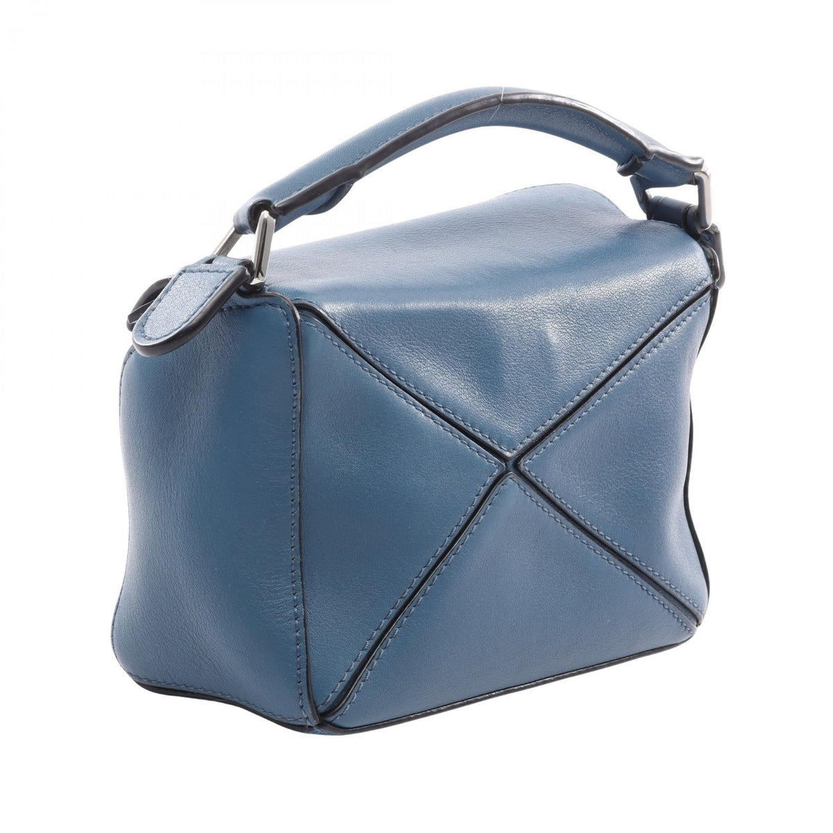 LOEWE Puzzle bag mini Handbag Blue leather 2101220110178