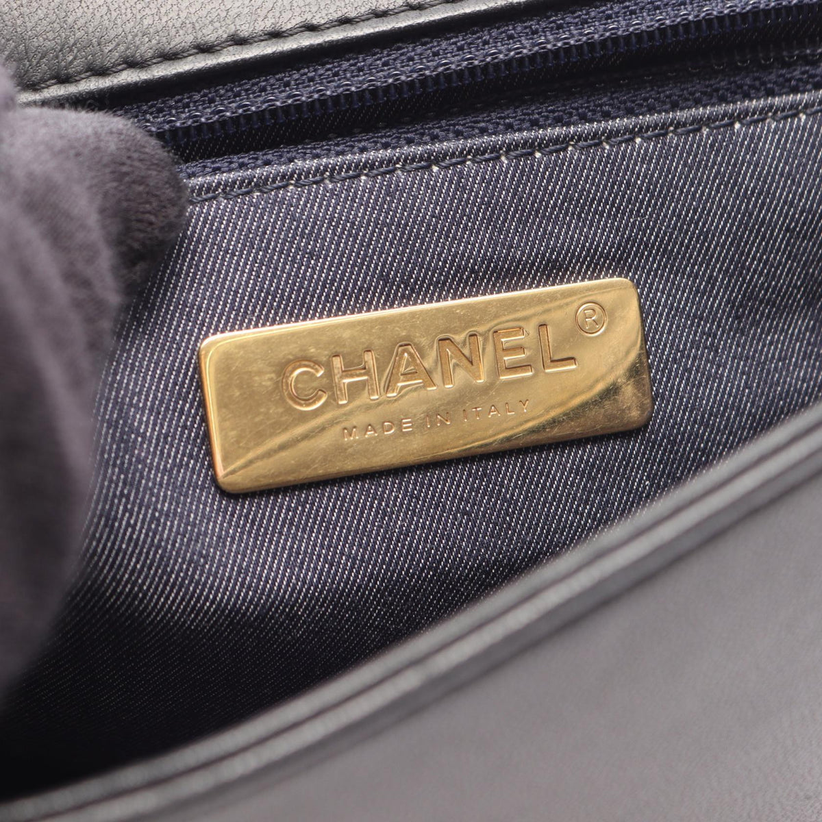 CHANEL Black COCO Mark Full flap Lambskin (sheep leather) 2104102531672
