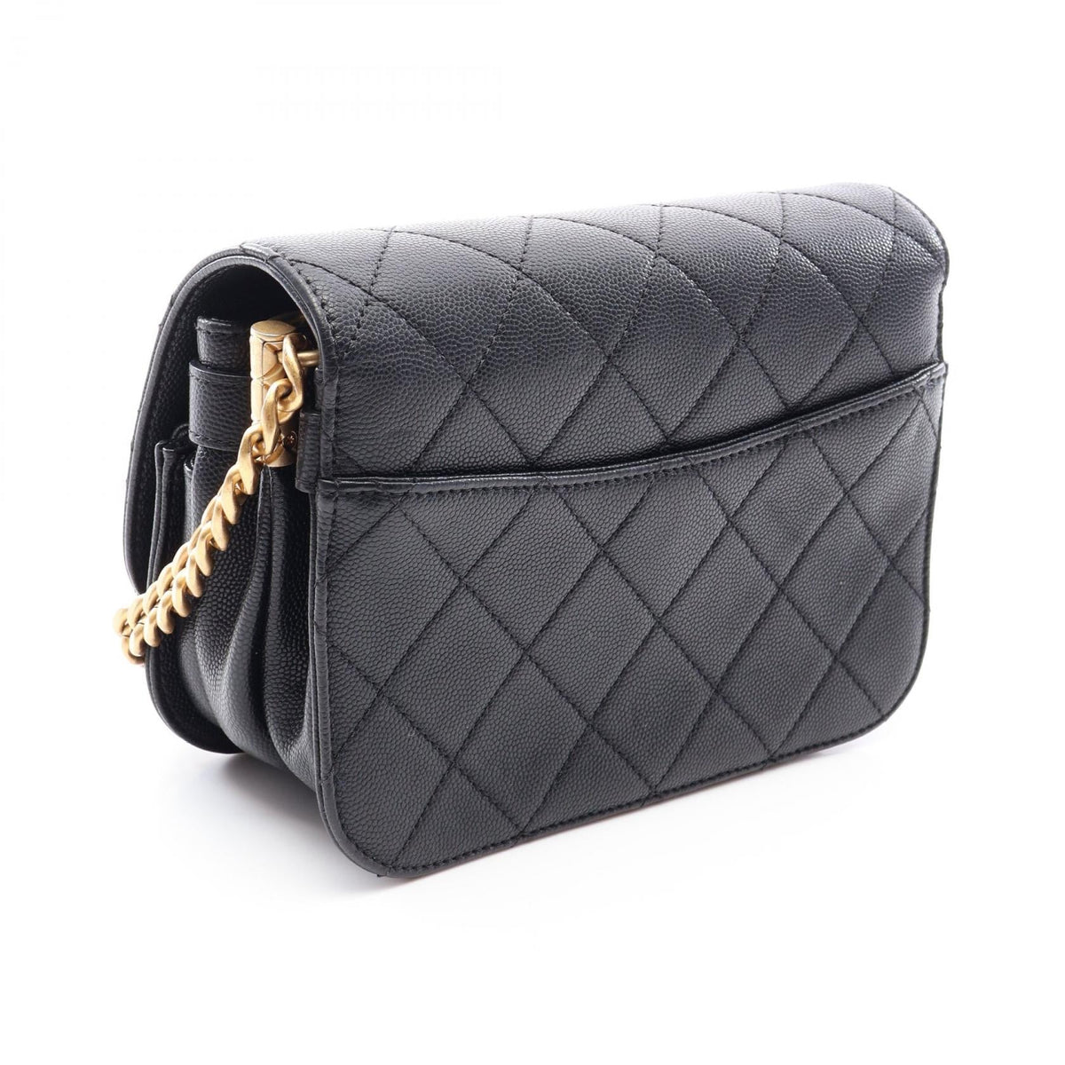 CHANEL Black Matelasse Grained Calfskin leather AS2823 2106800644074