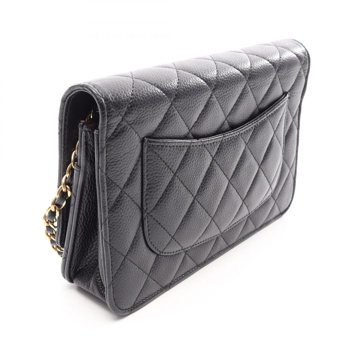 CHANEL Black Matelasse Grained Calfskin leather AP0250 2106800644531