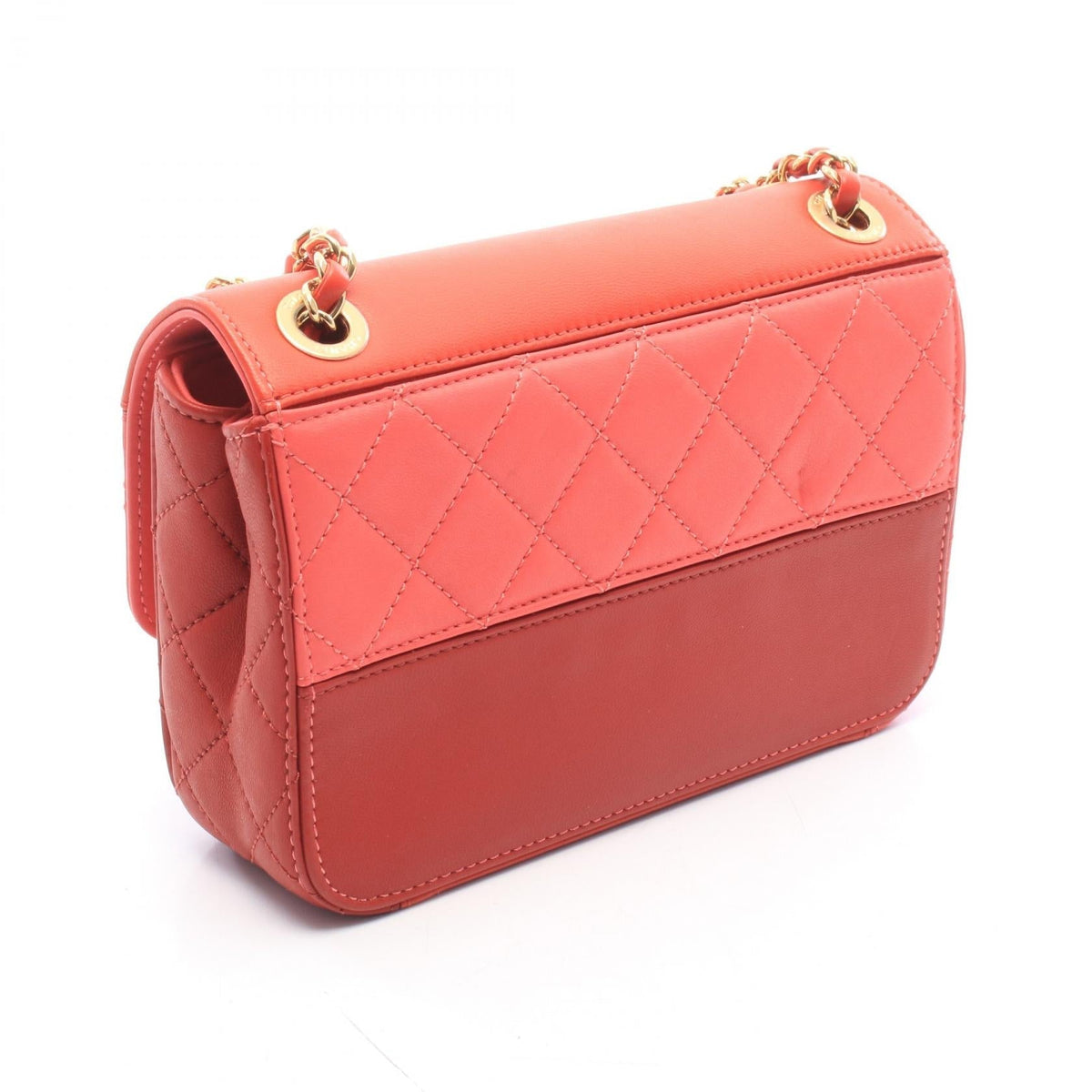 CHANEL Red/Pink Matelasse Small leather 2106800644135