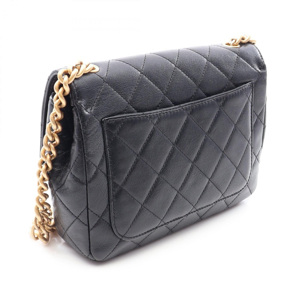 CHANEL Black Matelasse leather AS3950 2106800644166