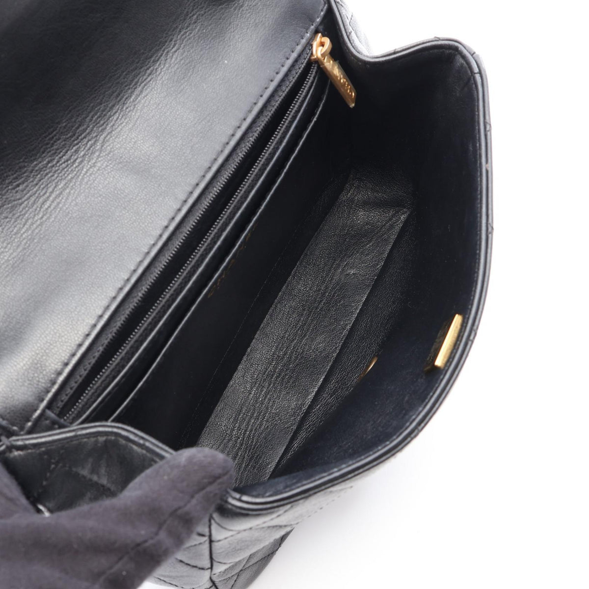 CHANEL Black Matelasse leather AS3950 2106800644166