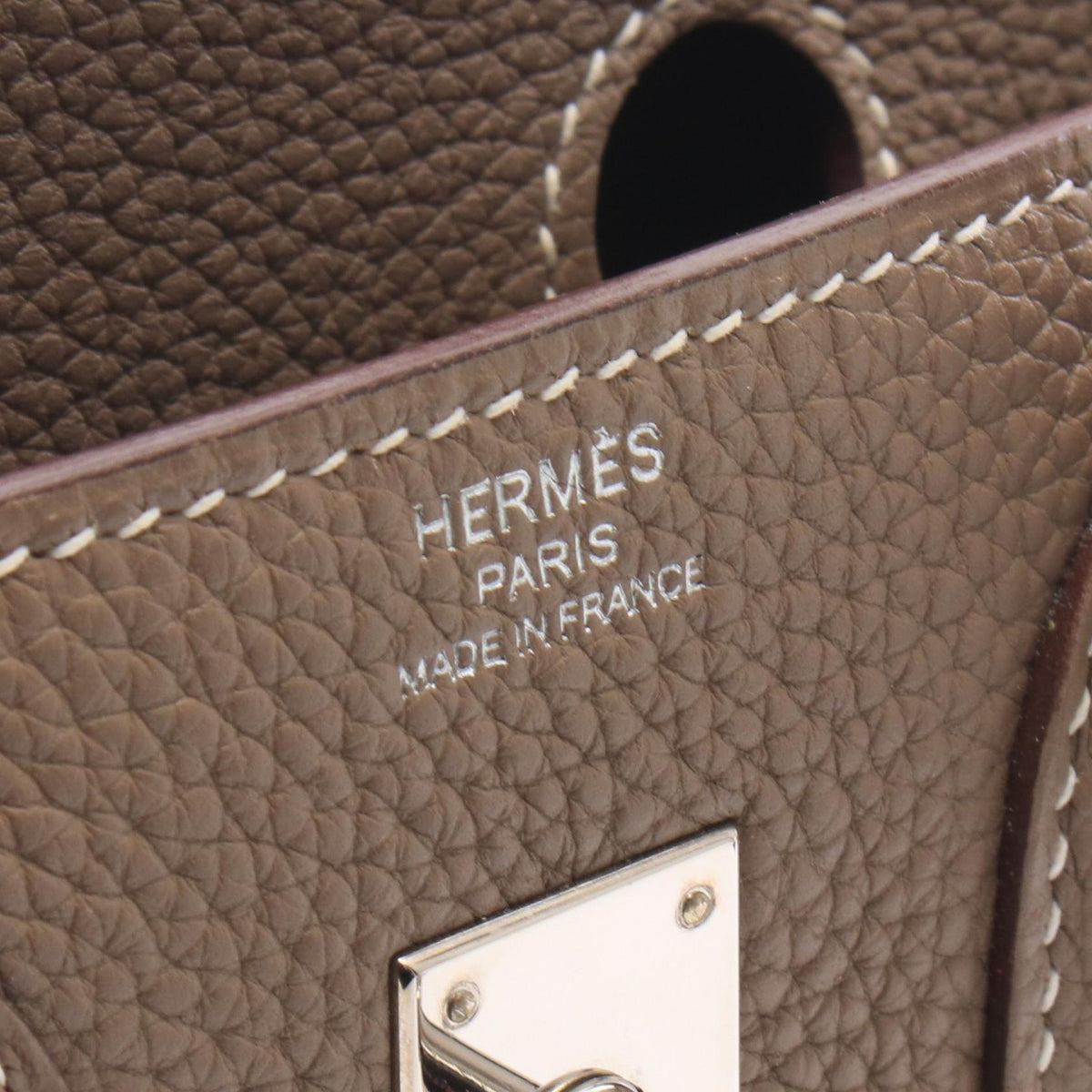 HERMES Birkin 25 HandbagEtoupe Grey Etoupe Grey Gray Togo leather leather Togo leather 2106800644289