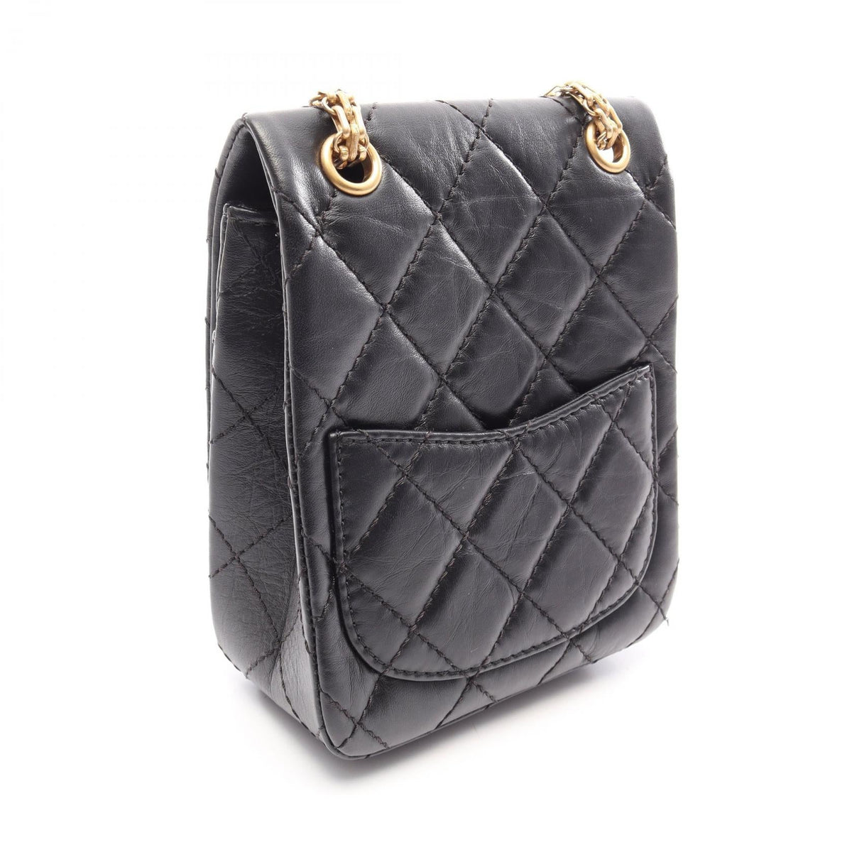 CHANEL Black 2.55 Matelasse Calfskin (cowhide) AS1961 2106800644371