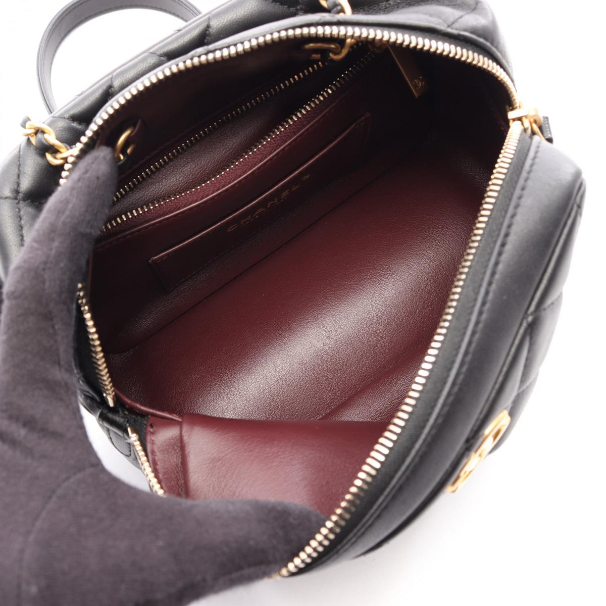 CHANEL Black Matelasse Mini Bowling Bag 2WAY Lambskin (sheep leather) AS4198 2106800644418