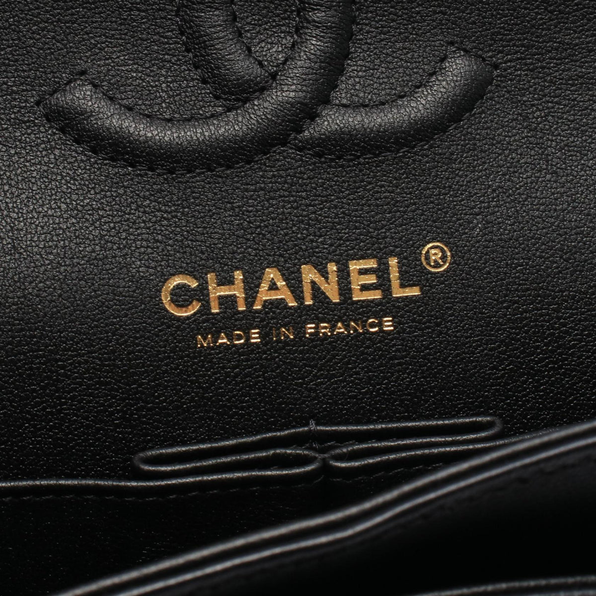 CHANEL Black Matelasse W flap Lambskin (sheep leather) A01113 2106800644432