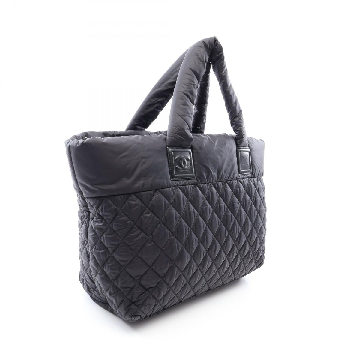 CHANEL Black Coco Cocoon MM Nylon leather A48611 2106800644678