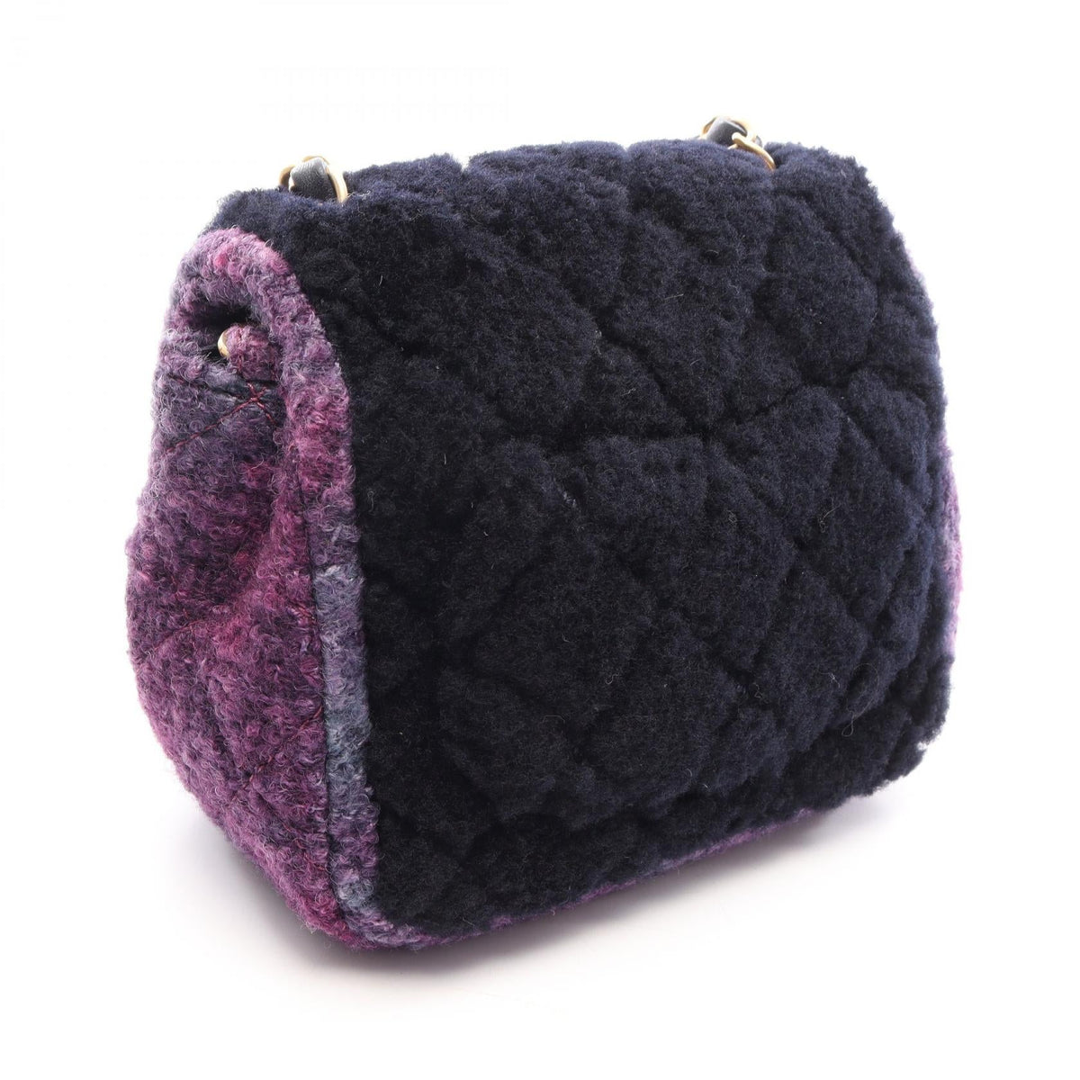 CHANEL Navy/Purple Mini Matelasse Fabric Bore AS1934 2106800644715