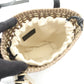 LOEWE Blade Pocket Shoulder Bag Khaki/Black leather Raffia C630IMBX020528 2101220158835
