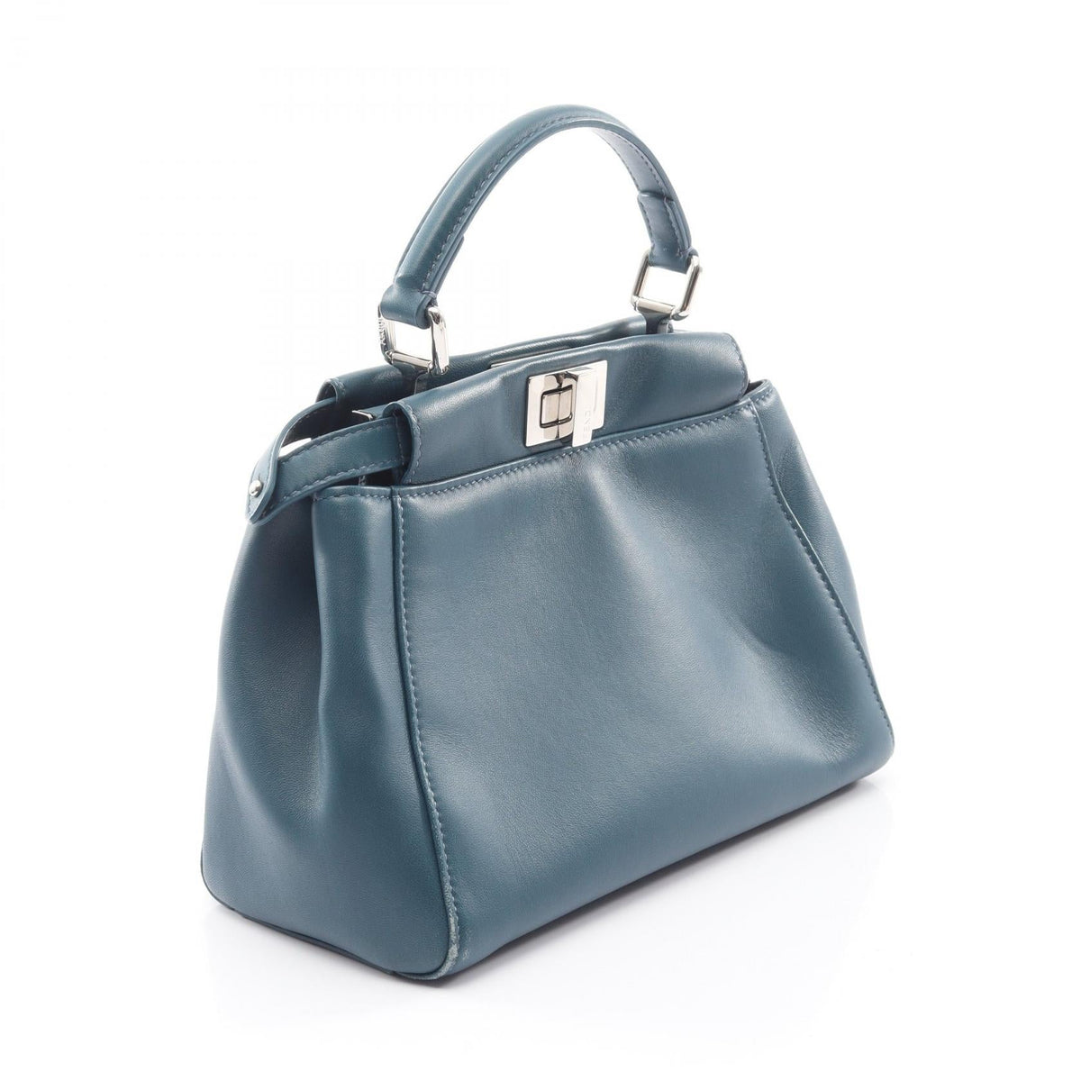 FENDI Mini Peek Boo 2WAY Handbag Blue leather 8BN244 2107601181454