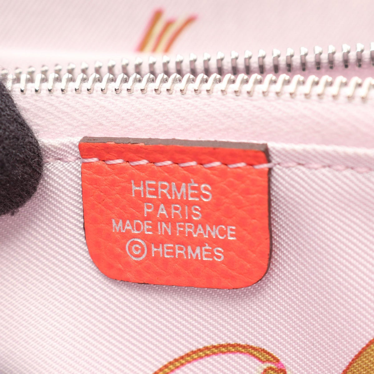 HERMES AZAP Silk Inn Compact Round walletRose texas Rose texas Red Epsom leather Calfskin (cowhide) Epsom 2106800643886