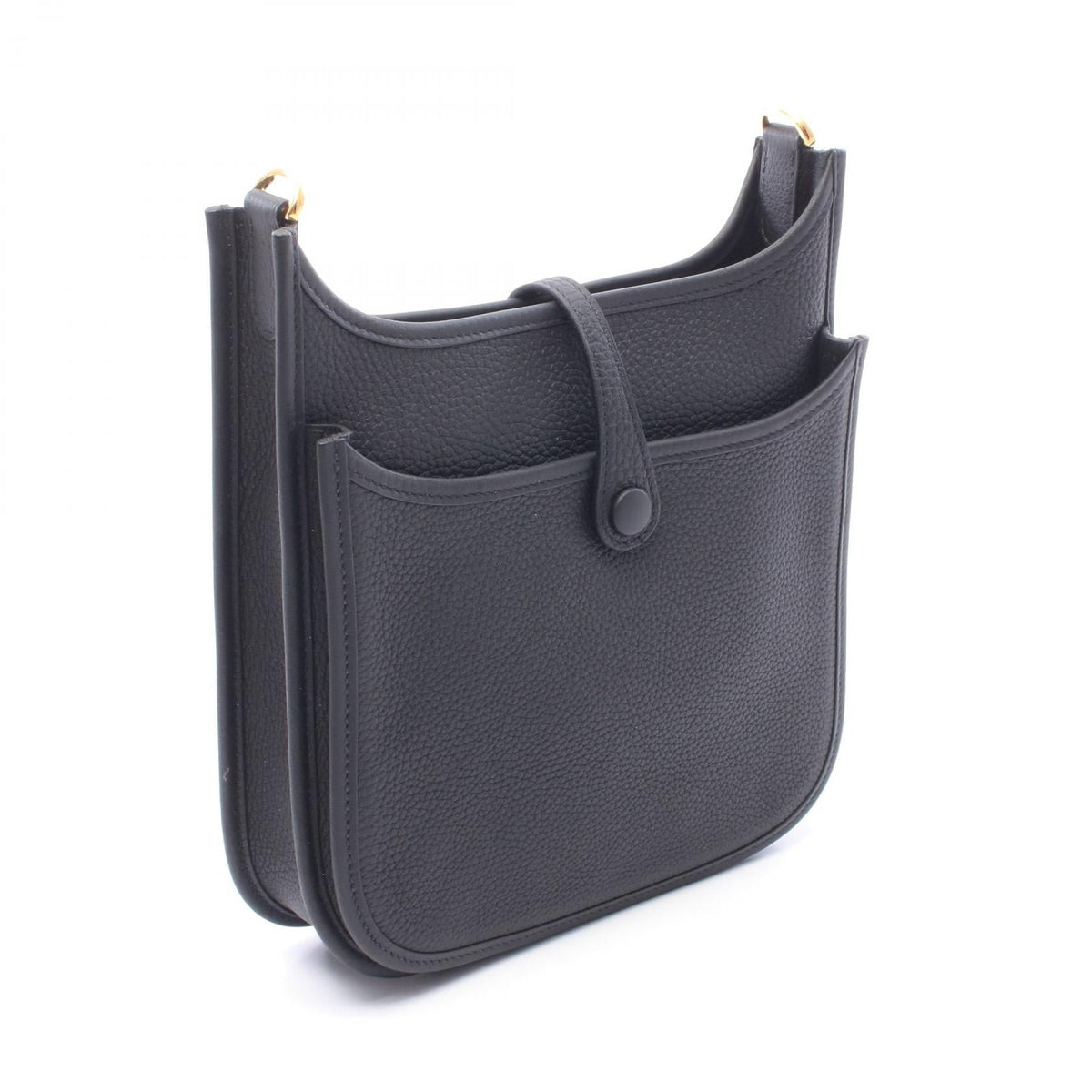 HERMES Evelyne23 Shoulder BagNoir Black Noir Black Black Taurillon Clemence leather Taurillon Clemence 2106800644005