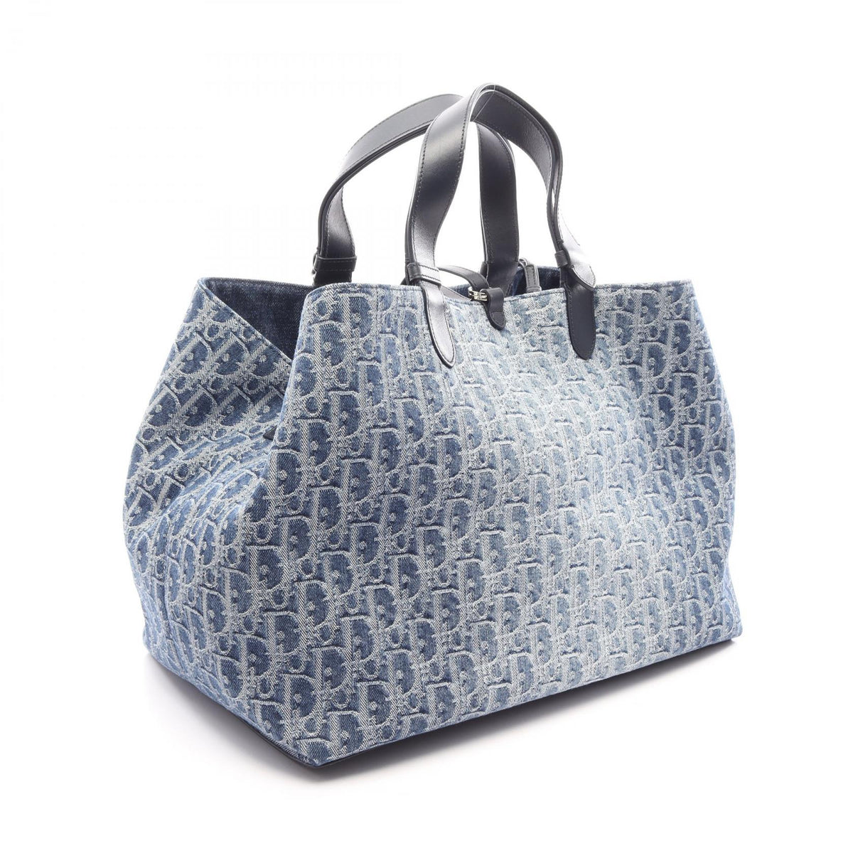Dior Toujours Oblique Large Tote Bag Blue/Black denim�leather 2101220156442