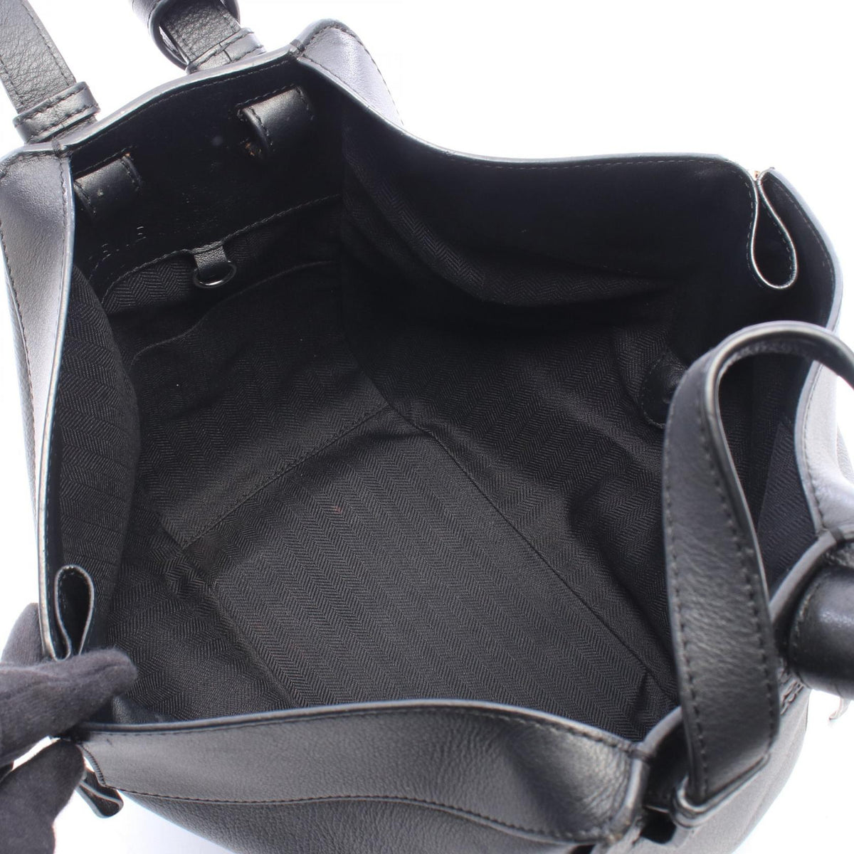 LOEWE Hammock bag small Handbag Black leather 2101220157579