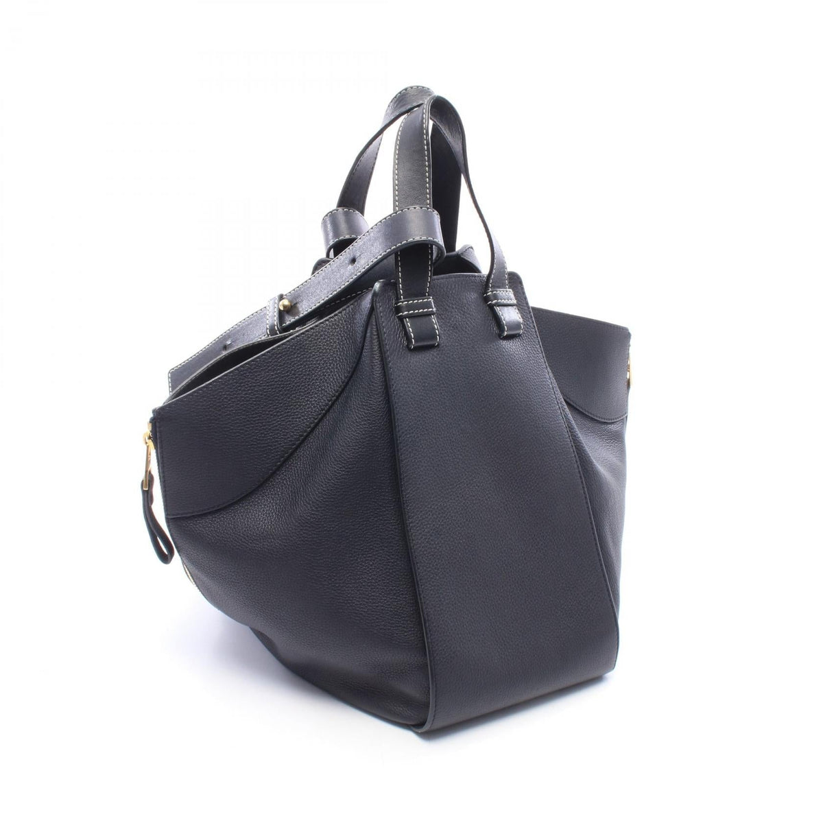 LOEWE Hammock Bag Medium 2-Way Handbag Black leather 2101220157616