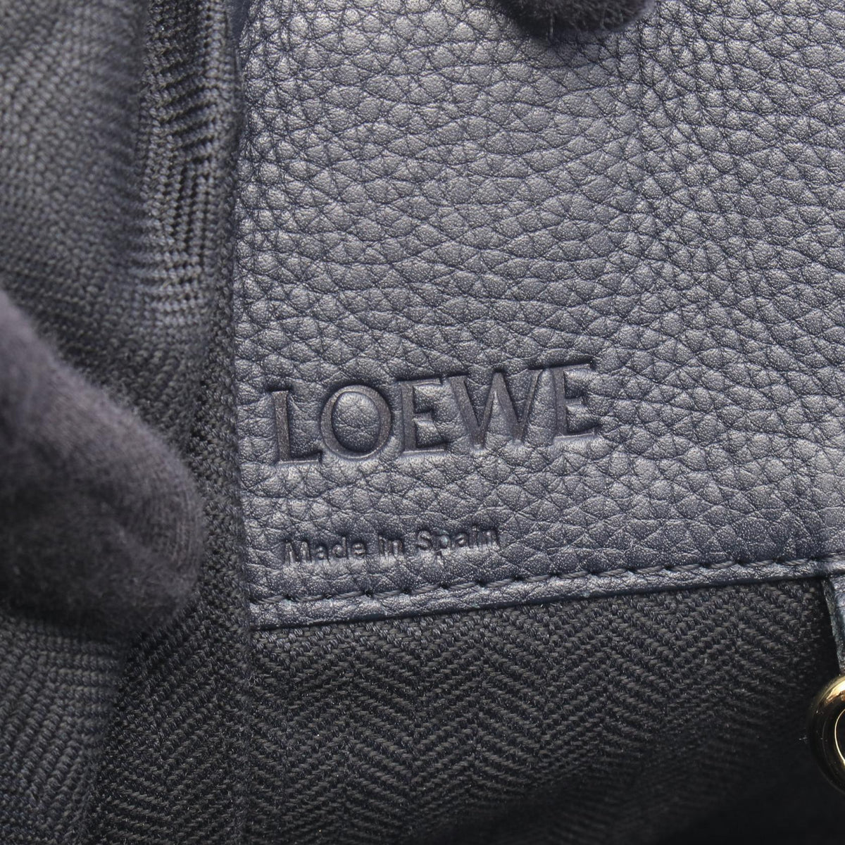 LOEWE Hammock Bag Medium 2-Way Handbag Black leather 2101220157616