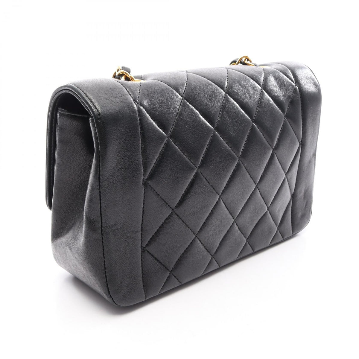 CHANEL Black Matelasse Diana Flap Lambskin (sheep leather) 2101220158286