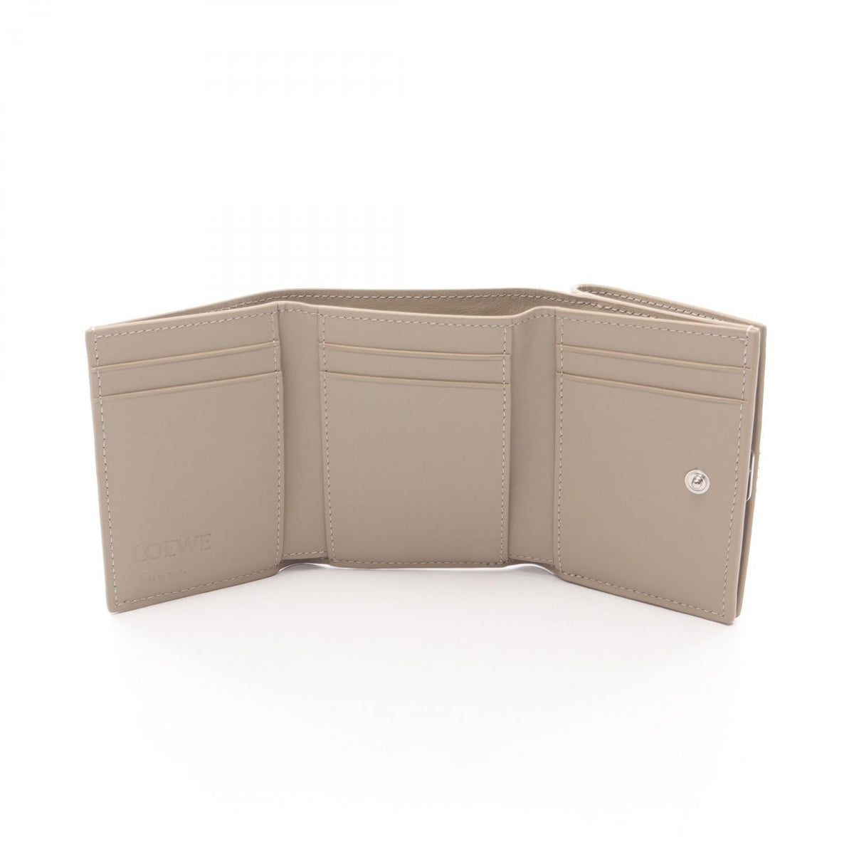 LOEWE Anagram Trifold Wallet Tri-fold wallet Beige leather C821TR2X165541 2101220148638
