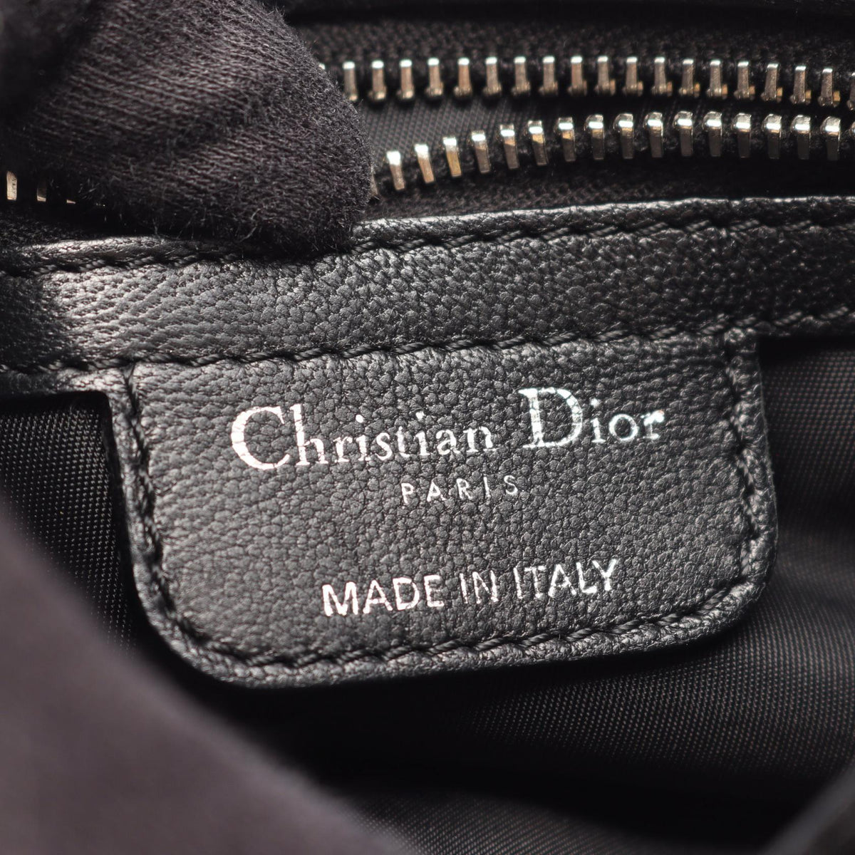 Dior Charming Rock Cannage Handbag Black Nylon�leather 2101220150778