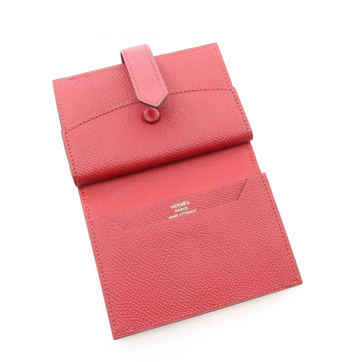 HERMES Bearn Mini Rouge grenat Card Case Red Epsom Other Epsom 2120900136581