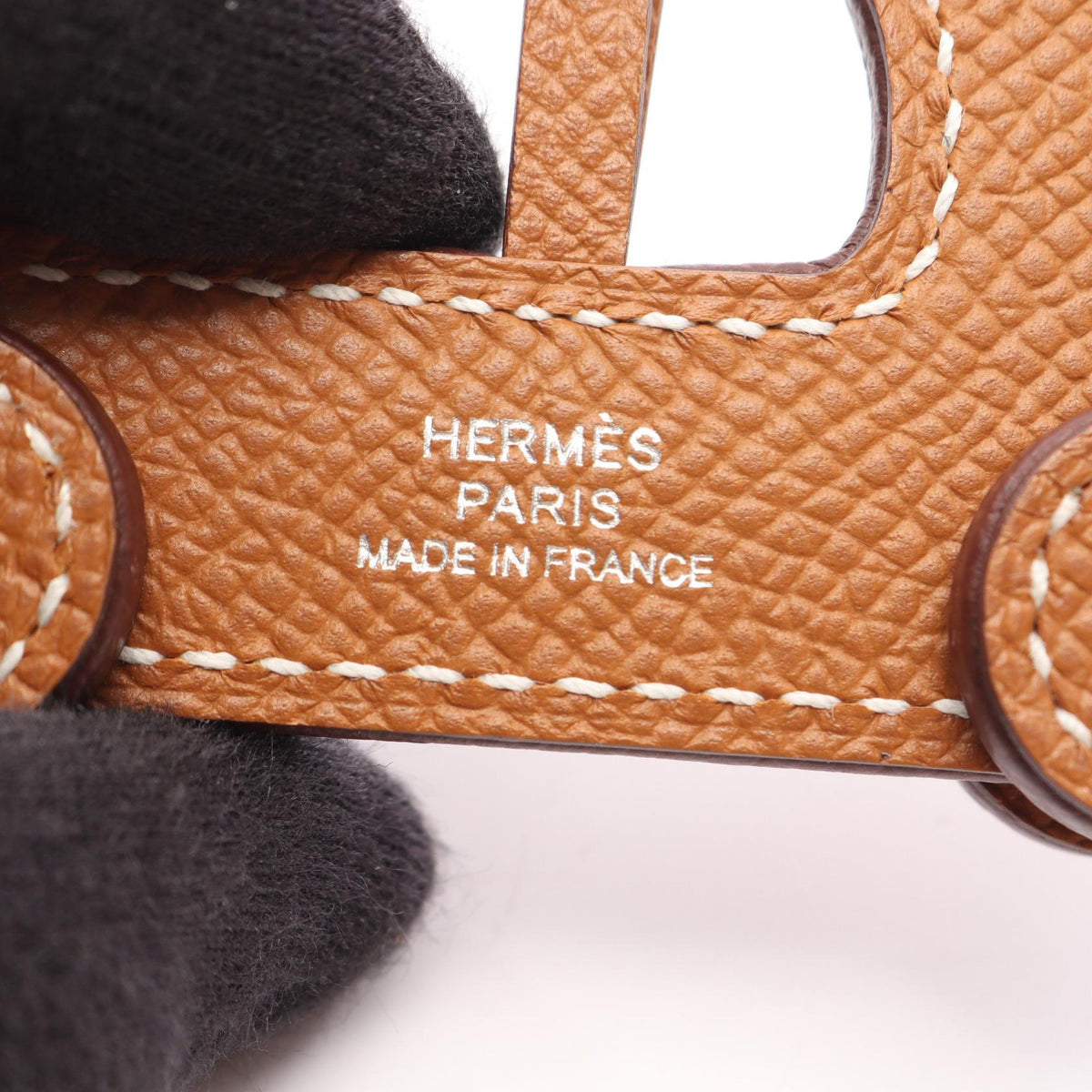 HERMES Cheval   Roulette Charm Gold charm Brown Epsom Other Epsom 2104102535151