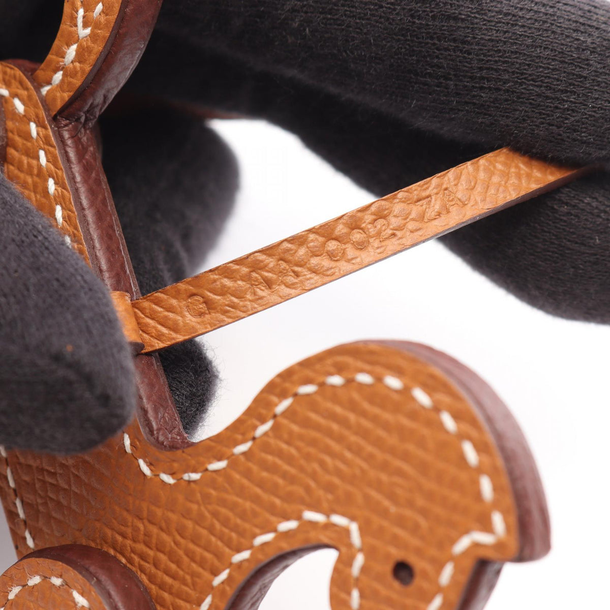 HERMES Cheval   Roulette Charm Gold charm Brown Epsom Other Epsom 2104102535151