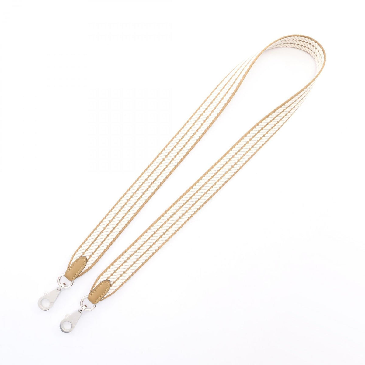 HERMES Bandouliere Sanguru Cordage Beige Malfa Gris pale Shoulder strap Beige Towar Other Toile / Swift leather 2104102535205