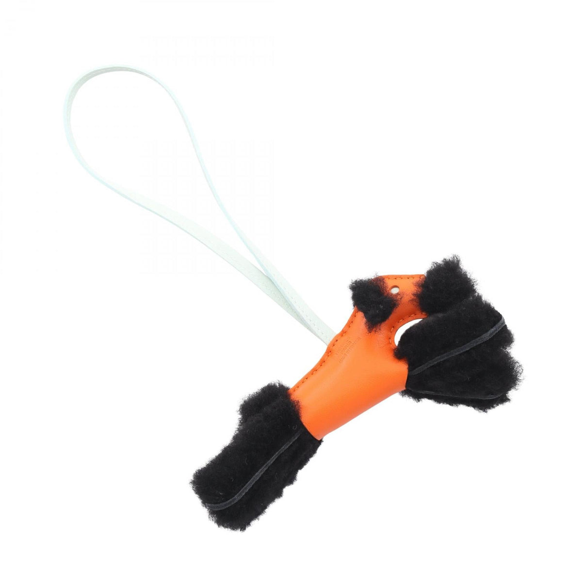 HERMES Buddy Charm Feu Vert Peppermint charmOrange Orange Orange/Black/Green Agneau milo Mouton Agneau milo 2104102535250