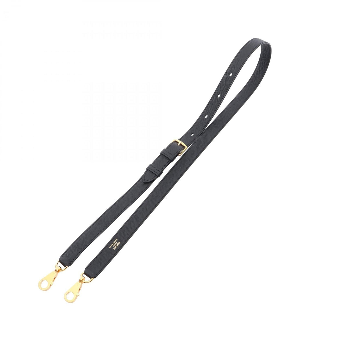 HERMES Shoulder strap Black Epsom Other Epsom 2104102535304