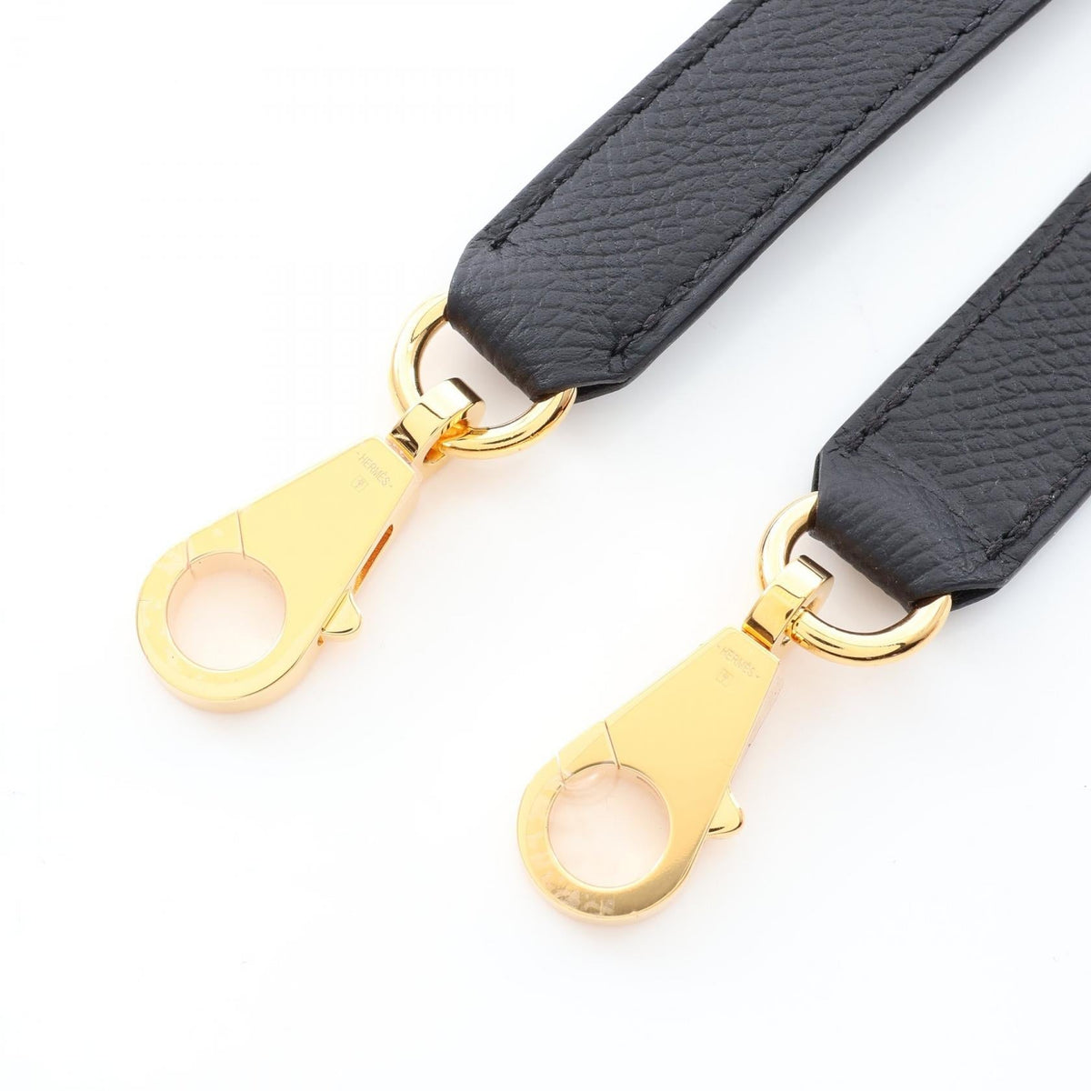 HERMES Shoulder strap Black Epsom Other Epsom 2104102535304