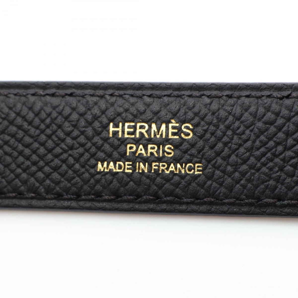 HERMES Shoulder strap Black Epsom Other Epsom 2104102535304