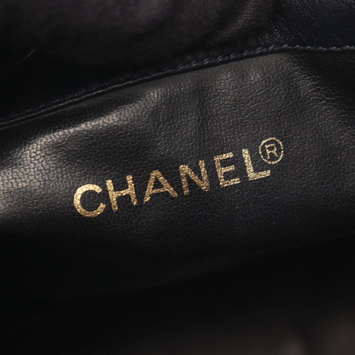 CHANEL Black COCO Mark drawstring purse Lambskin (sheep leather) 2101220136581