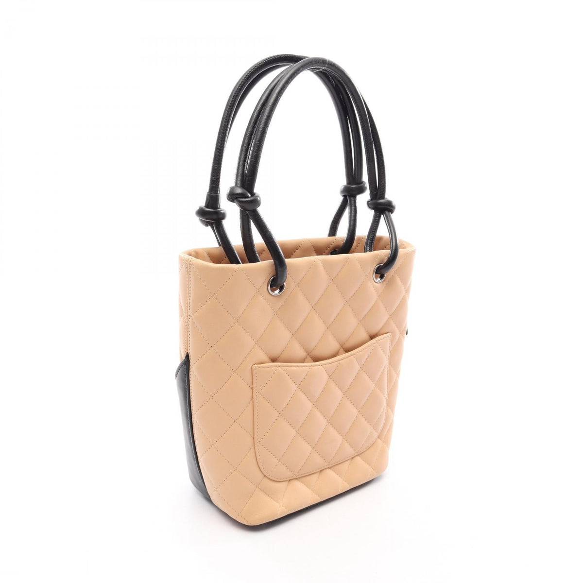 CHANEL Beige/Black Cambon Line Small leather 2101220140861