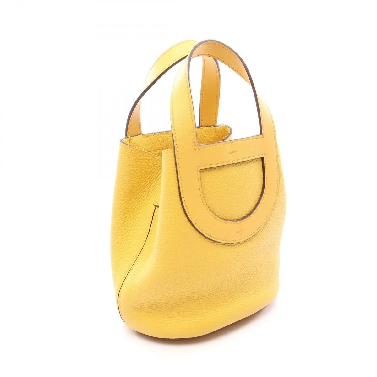 HERMES In the Loop 18 Sun Handbag Yellow Taurillon Clemence Other Taurillon Clemence / Veau Swift leather 2101220141851